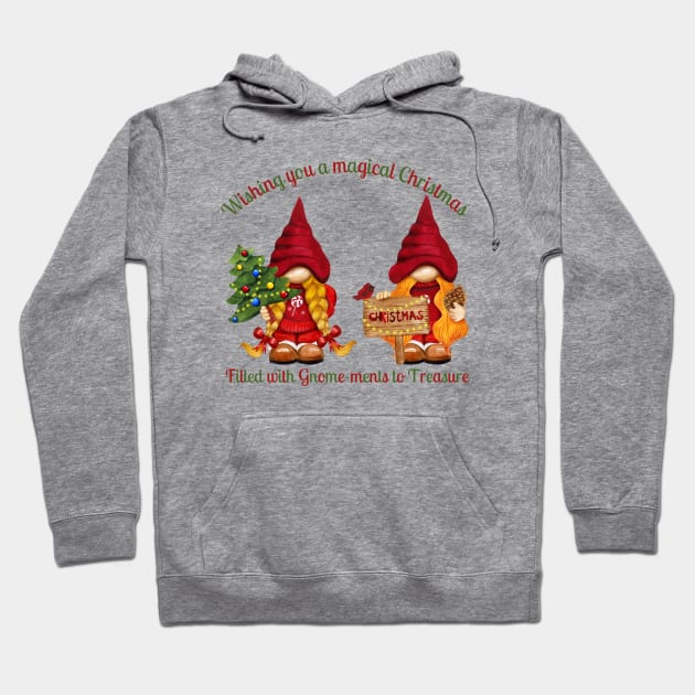 Gnome Christmas Hoodie by VikingHeart Designs